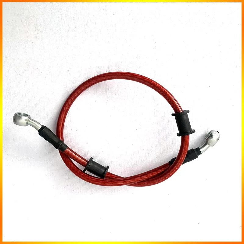 

Lengh 40cm-150cm Hydraulic Brake Hose Universal Brake Hose Line Steel Brake Cable Banjo Head Both Sides 28 ° For Motorcycle