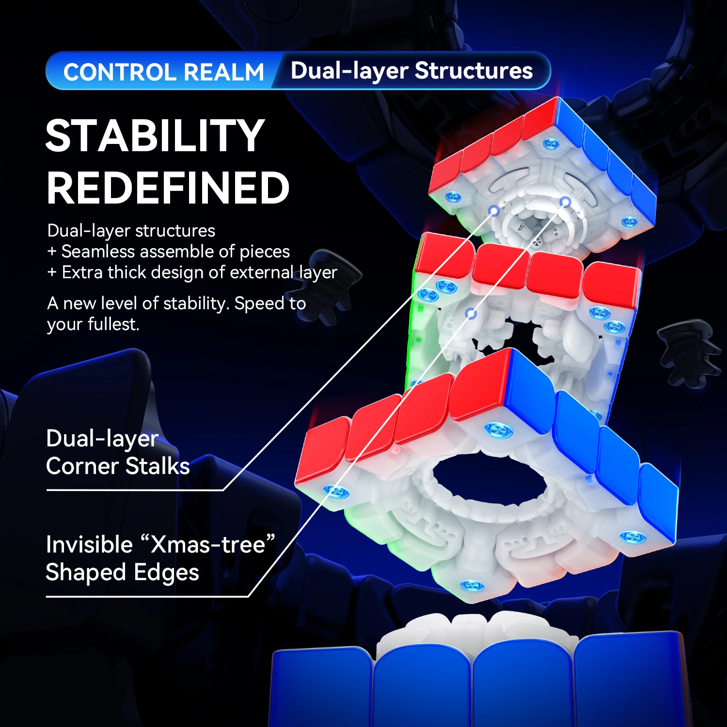 GAN 460 M SP 4x4x4 Магнитный куб Профессиональные игрушки-головоломки Speed Cube Детский подарок Cubo Magico Puzzle