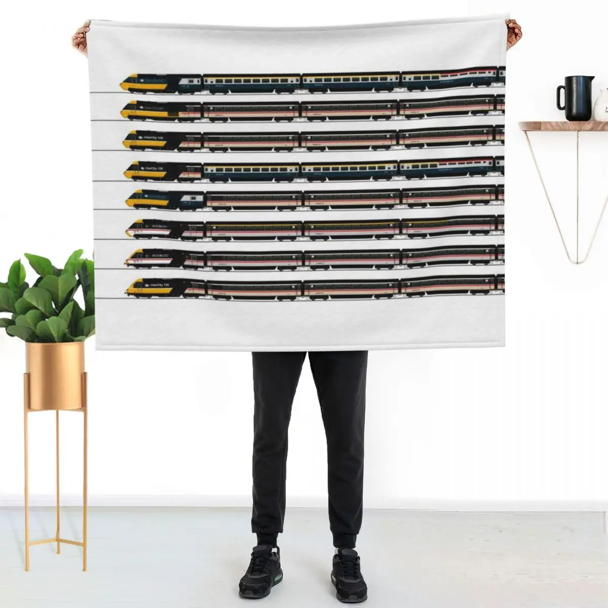 InterCity 125 locomotives 1980's Throw Blanket Summer Beddings Hairy Luxury Multi-Purpose Sofa Quilt Kid'S Blankets