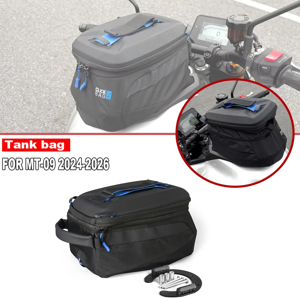 

Для мотоциклов YAMAHA MT-09 SP MT-09 MT09 2024 2025 2026: Быстросъемная водонепроницаемая сумка на бак 6 л для хранения багажа