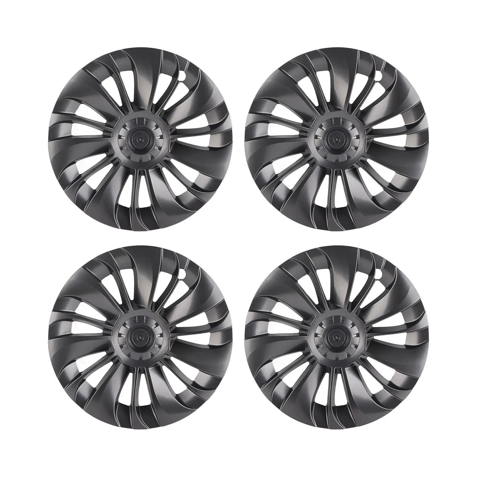 

4PCS Wheel Hub Cap Wind Resistance Reduction Wheel Rim Hubcap Replacement For Tesla model y 2021 2022 2023 New