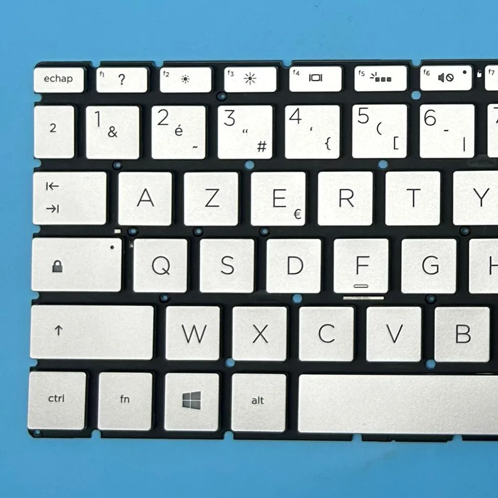 NEW Azerty French Keyboard For HP 15-DA 15-DB 15T-DA 15T-DB 15-DK 15-DR 15-CN 15-CR 15-CS 15-CX TPN-C135 TPN-C136 Silver