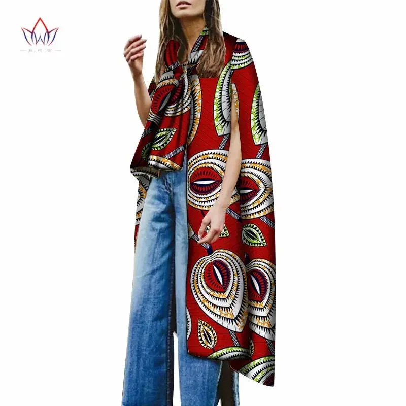 

BintaRealWax African Coat Traditional Fashion Women Outwear Plus Size Africa Bazin Riche Dashiki Elegant Trenchcoat WY3445