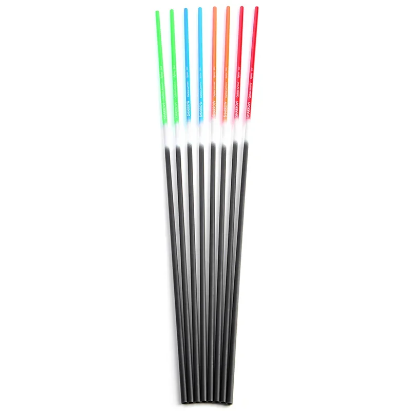 

6/12pcs Archery Carbon Arrow Shaft Colorful Archery SP500 ID6.2mm Traditional Recurve Compound Bow Hunting Shooting