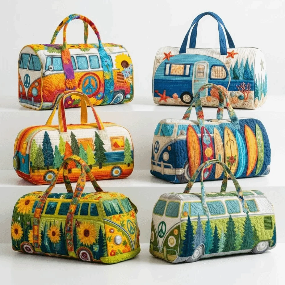 Trendy 3D Quilted Duffle Bag Large Capacity Multifunctional Travel Handbag Sturdy Bus Design Gym Tote Bag Daily Outings