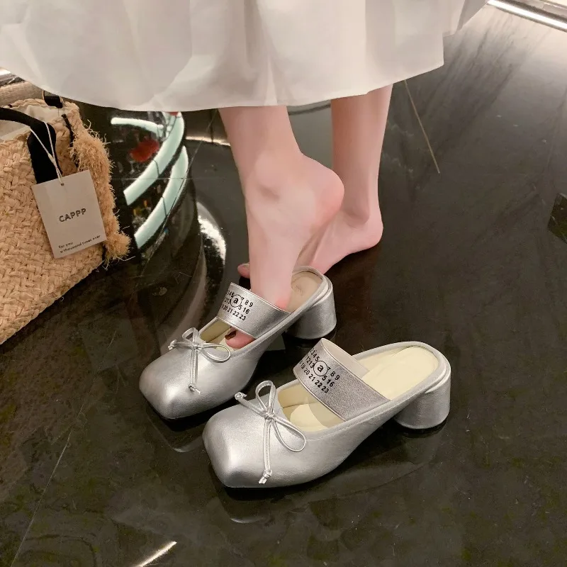 

New Women's Mary Jane Shoes Exquisite Square Head High Heels for Woman Fashion Ballet Casual Shoes Designer Shoes Zapatos Mujer