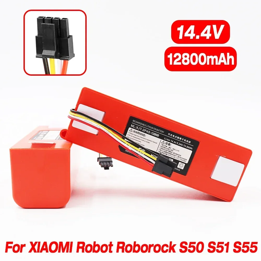 

Запасная батарея для аспиратора Xiaomi Roborock S50, S51, S55, Сменный аккумулятор для литиевых батарей, 12800 мАч