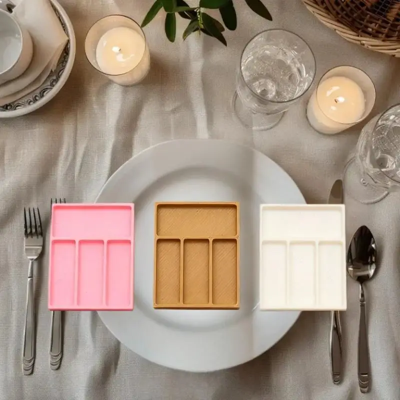 

1:12 Scale Dollhouse Kitchen Utensils Accessories, Mini Knife Fork Spoon Tableware Set with Storage Box