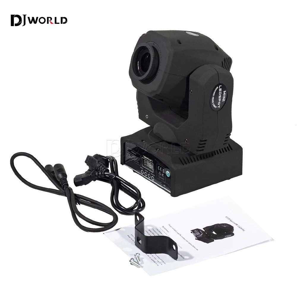 2PCS/SET 60W LED Gobo Moving Head Light Spot Pattern Manual Focus DMX Rotating LED Stage Pattern Light for Dj Disco Party Clubs