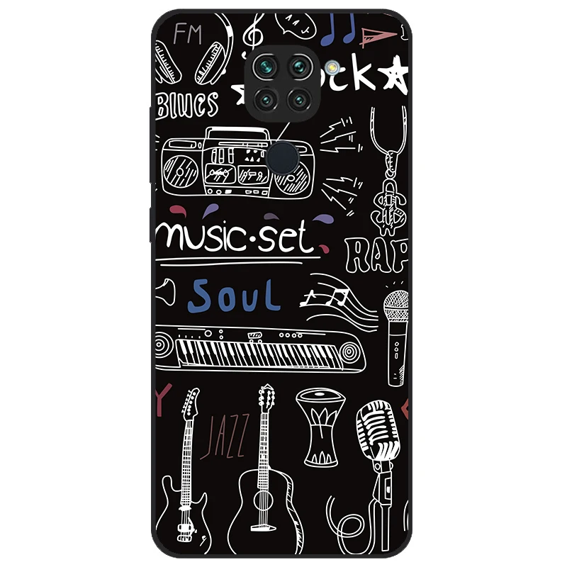 Silicon Case For Xiaomi Redmi Note 9 Case Cover Back Cute Cartoon Soft TPU Capa Funda For Redmi Note 9 Note9 Case Back Covers