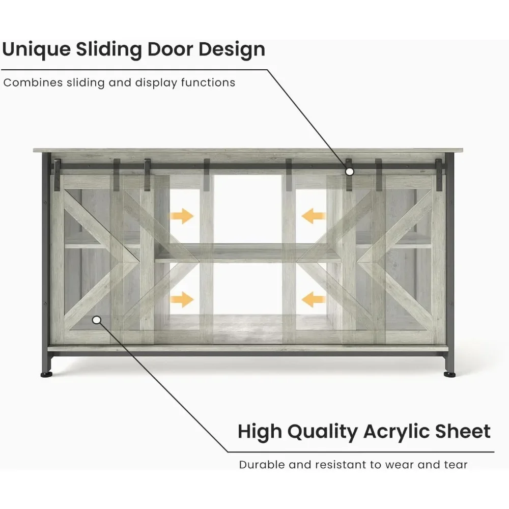 RapDuty-Grand support en métal pour rangement, armoire de salon, capacité de 1000 lb, 58.9 po x 19.7 po x 32.6 po H, gris