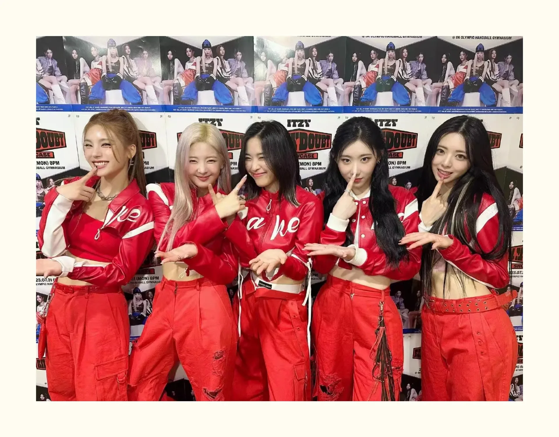 Rotes, dehnbares, figurbetontes Kpop-Girlgroup-Jazz-Tanzkostüm-Set für Damen, Bühnenkostüm für Erwachsene, Gruppentanz-Show-Kleidung – Detail 9