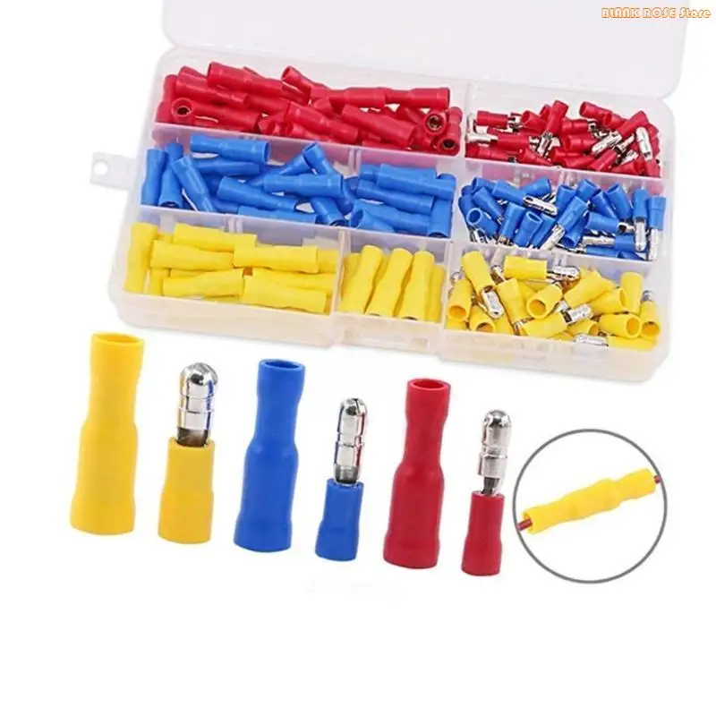 K1AE Complete Car Terminals Assortment Set Mechanic Supplies Perfect for Vehicle Circuit Restoration and Customization