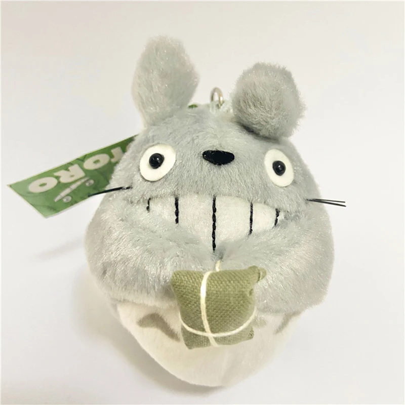 Cartoon Animation Bus Totoro Key Chain Doll Kawaii Animal Stuffed Totoro Bus Backpack Pendant Decoration Kids Xmas Birthday Gift