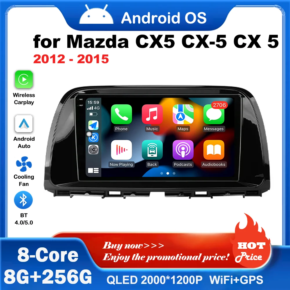 

Navigation GPS Touch Screen Android System for Mazda CX5 CX-5 CX 5 2012 - 2015 WiFi+4G BT Car Audio Multimedia Player DSP Stereo