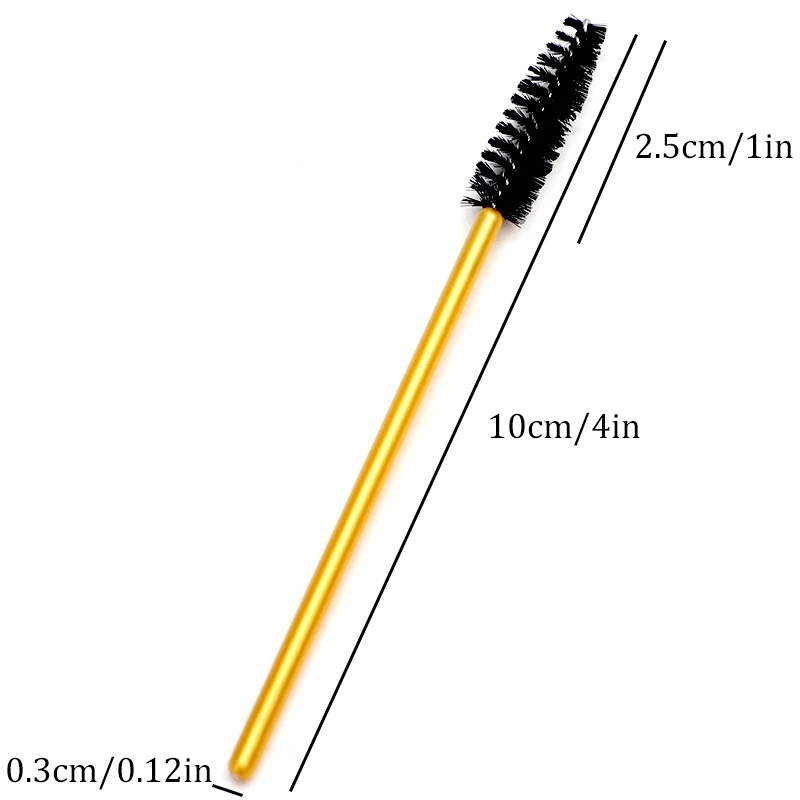 50 قطعة المتاح الرموش ماكياج فرش المهنية عصي الماسكارا قضيب التخزين المؤقتين رموش فرشاة التجميل ماكياج أداة