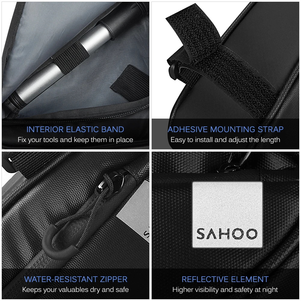 Waterproof Bike Triangle Bag Bicycle Frame Tube Bag Pack Cycling Tool Accesories Storage Pouch Bag