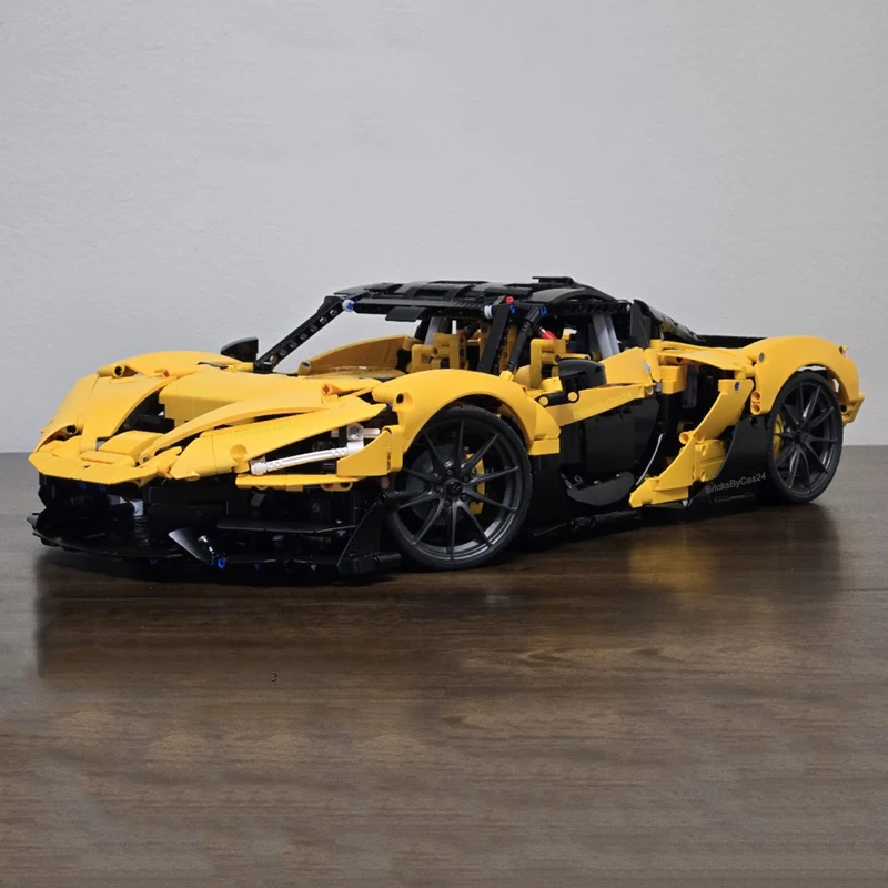 新しいMOC 1:8 テクニカルスーパースポーツカー W1モデル 組み立てブロック ハイパーカー DIYパズル おもちゃ 子供向け誕生日プレゼント