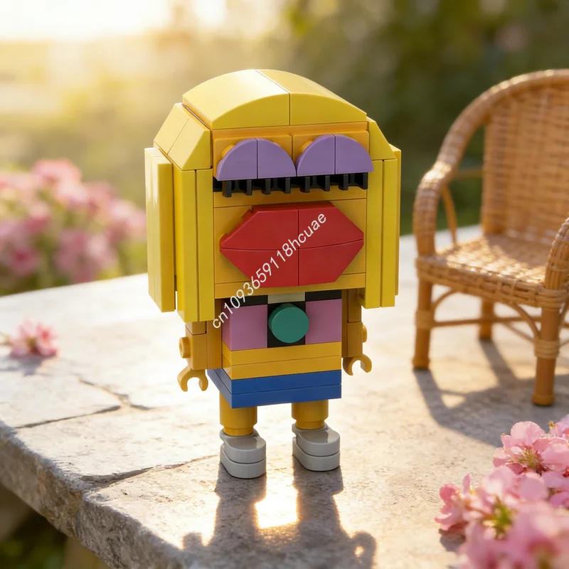 

110pcs MOC Brickheadz Janice Muppets Electric Mayhem Model Building Blocks Architecture Christmas Gifts Toys Brick Kids