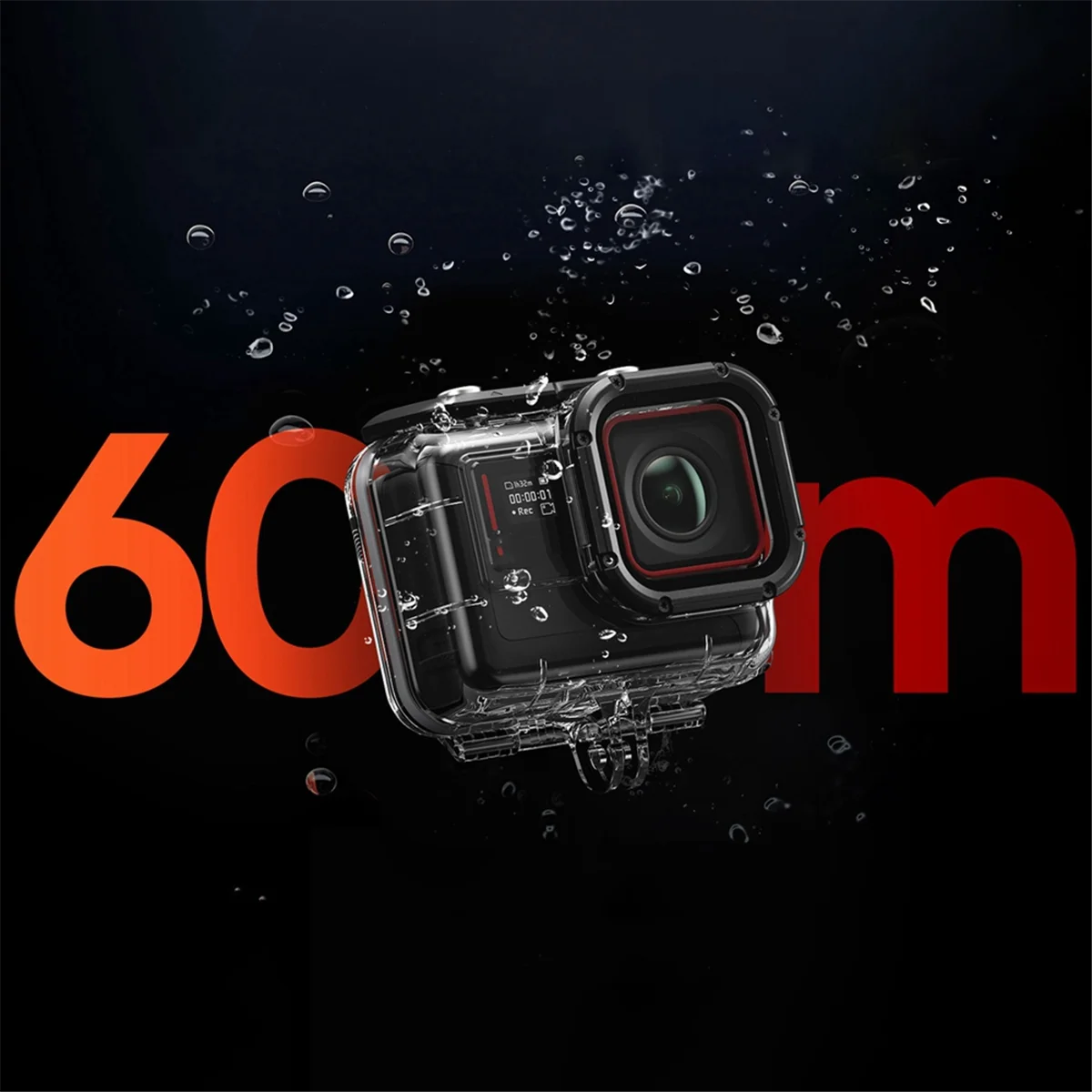 Funda de buceo para cámara Shadowstone 60M impermeable lente de vidrio de alta transparencia funda impermeable para buceo