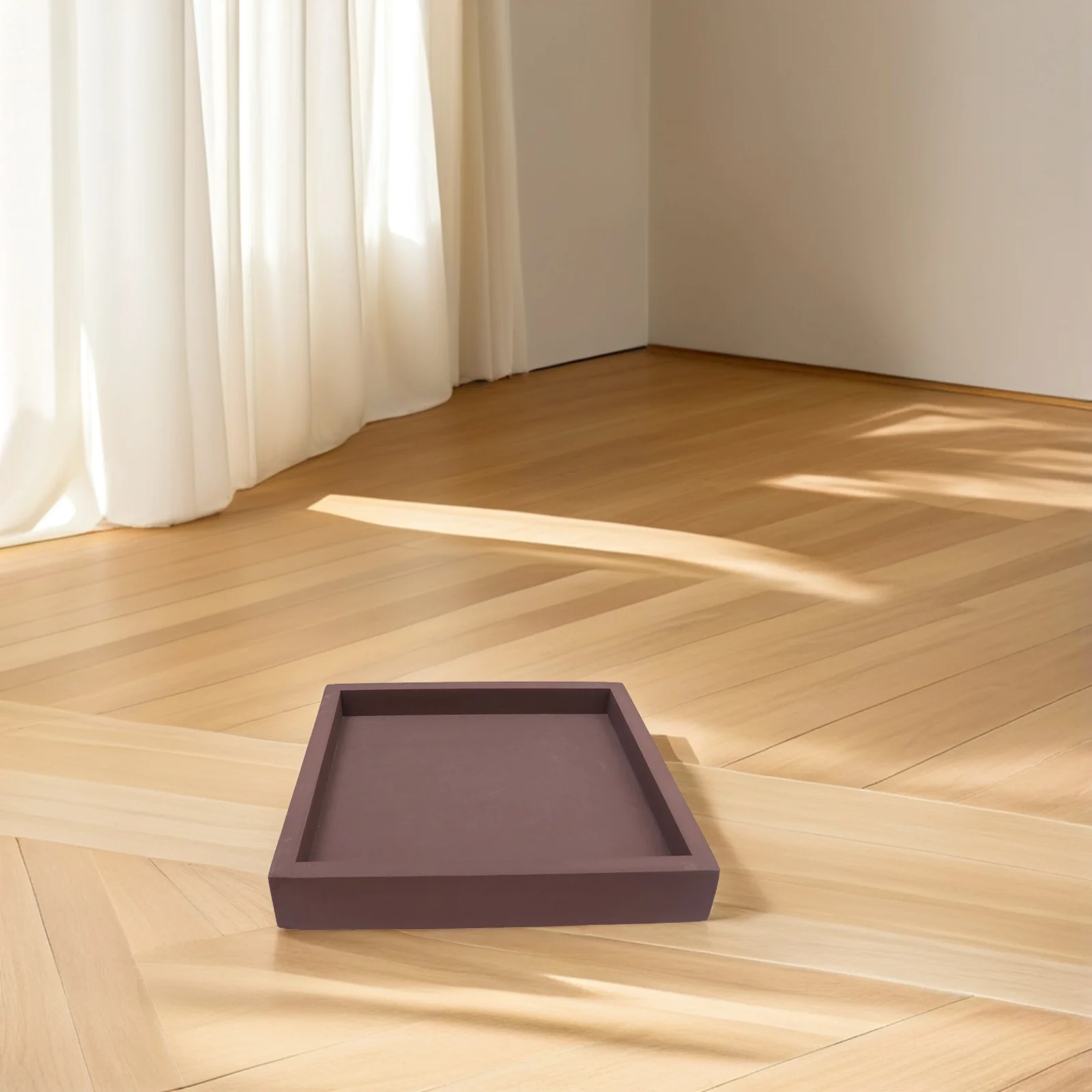 صينية مربعة 20X20 سنتيمتر رشاقته مانعة للتسرب زهور قاعدة الثقيلة النباتات البلاستيكية صينية للمنزل حديقة داخلي شرفة بوعاء