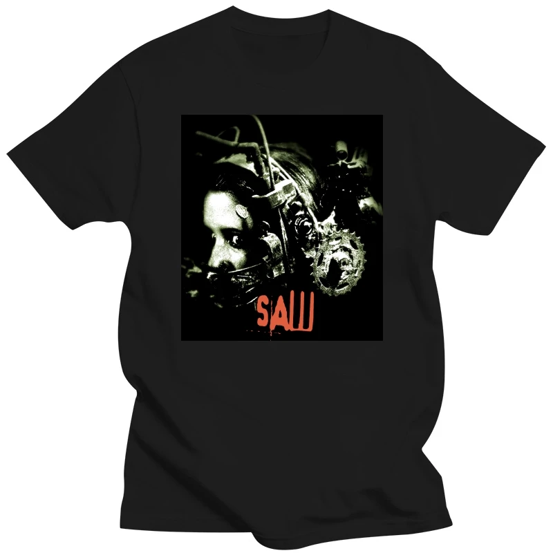 Saw Horror Movie Head Trap Jigsaw T-Shirt S-5Xl Unisex Horror Movie Cotton Tee Shirt Unisex