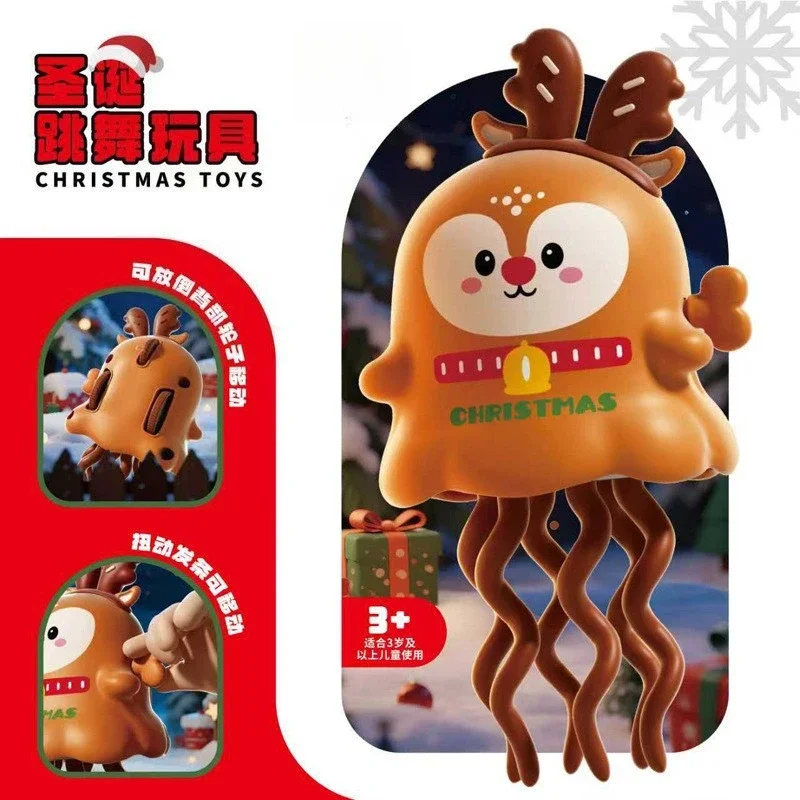 Cerf dansant et danse du père noël pour enfants, jouets pour animaux de compagnie, jouets de danse interactifs de dessin animé, cadeaux d'halloween et de noël, fantômes dansants