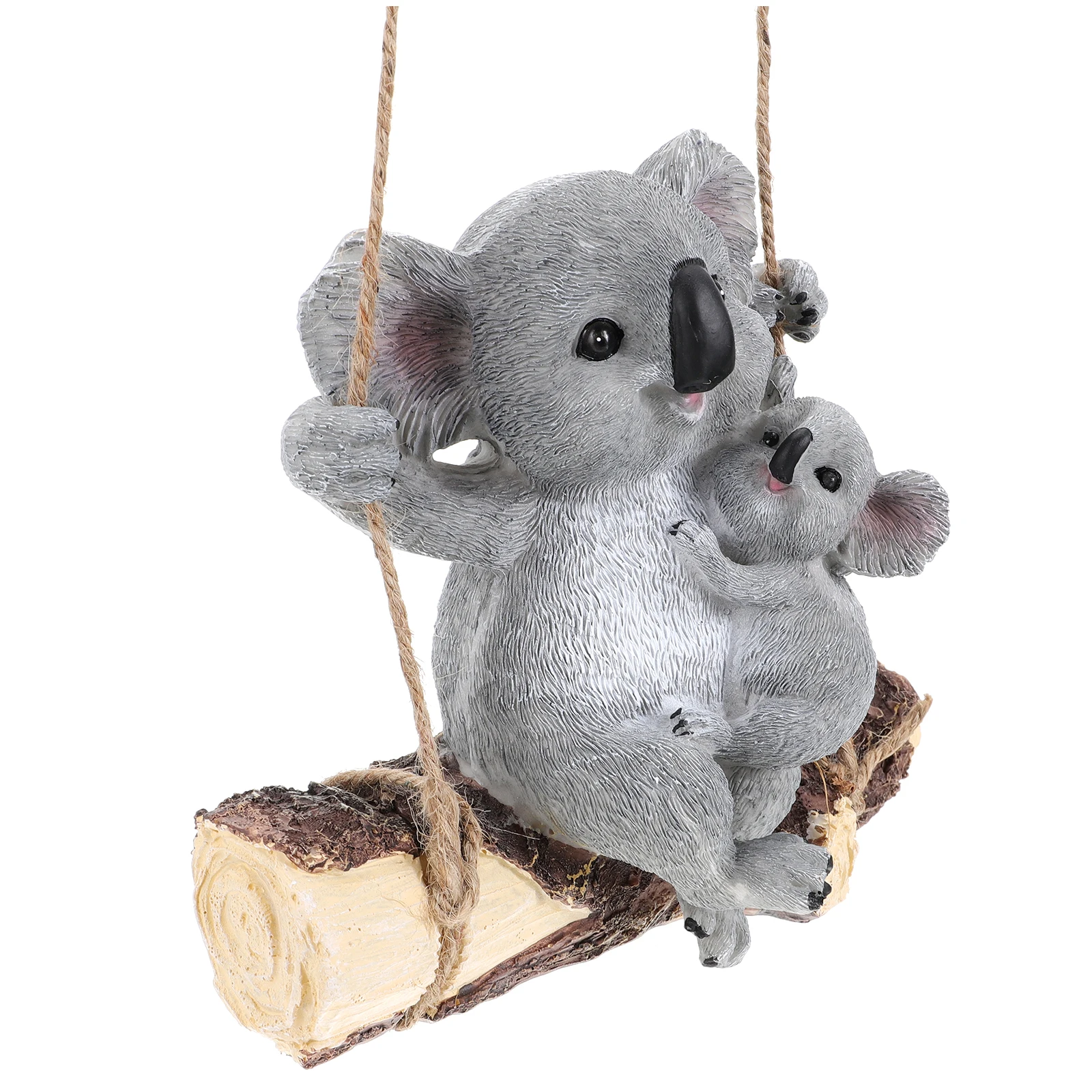 

Shaped Decor Resin Craft Garden Adornment Vivid Modeling Rational Size Outdoor Ornament Miniature Rope Landscape Bear