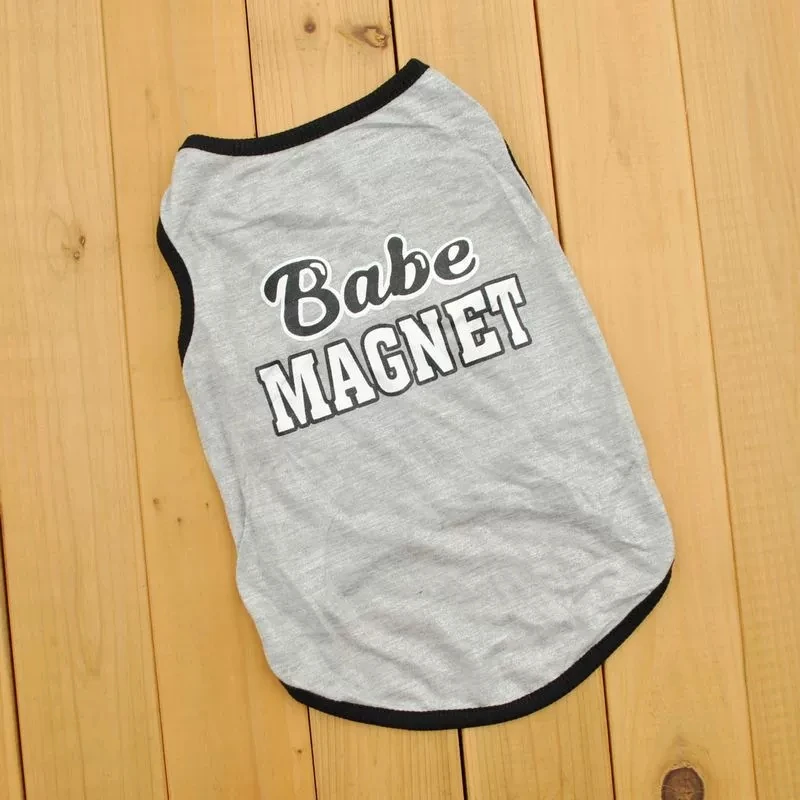 Cute "Babe Magnet" Dog Tank Top, Soft Sleeveless Pet Vest, G