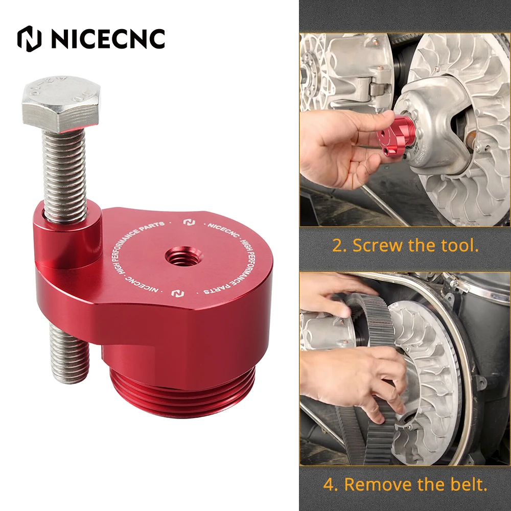 

NiceCNC Drive Secondary Clutch Spreader Belt Tool Removal For Can Am Maverick X3 Max R 4x4 XDS XMR XRC XRS Turbo DPS Aluminum