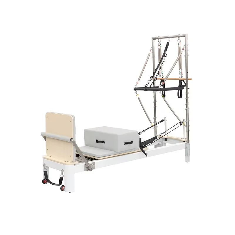 

【brand New】High Quality Gym Fitness Equipment Straps Trapeze Machine Aluminum Pilates Reformer With Tower