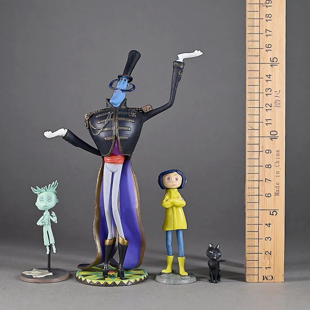 4pcs/set New Movie Coraline Figure Model Dolls Toys 3-15cm view 5