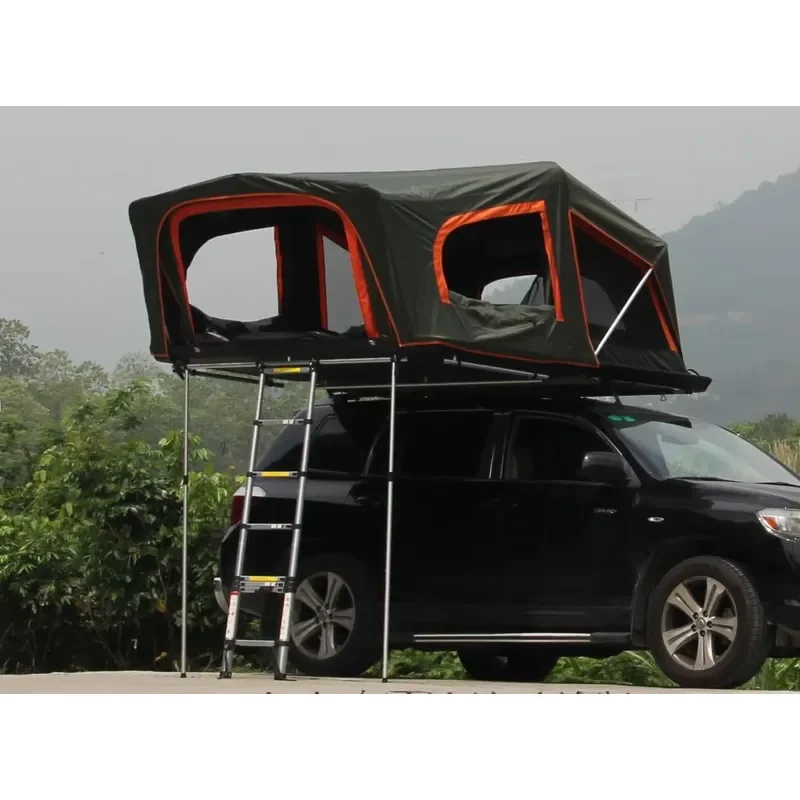 4-Person Size Aluminum Shell Car Roof Top Tent for Vehicles - view 3