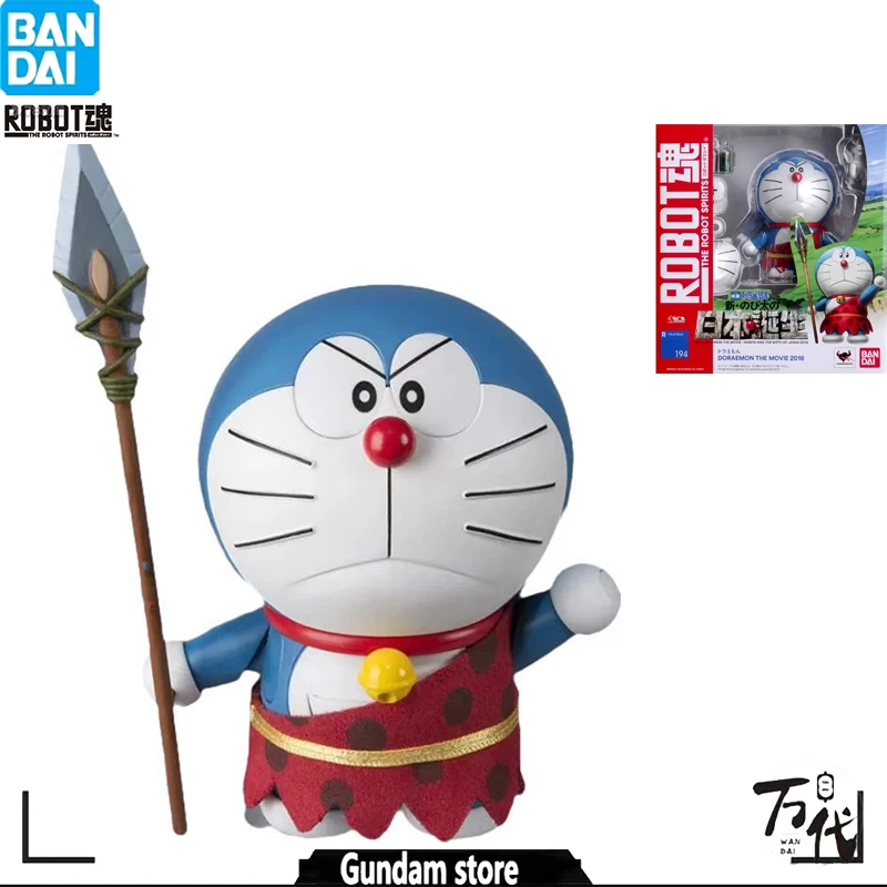 

BANDAI ANIME FIGURES ORIGINAL DORAEMON ROBOT CAT TINKERBE BLUE FAT JINGLE CAT 194 ACTION FIGURE GIFTS COLLECTIBLE ORNAMENTS BOYS