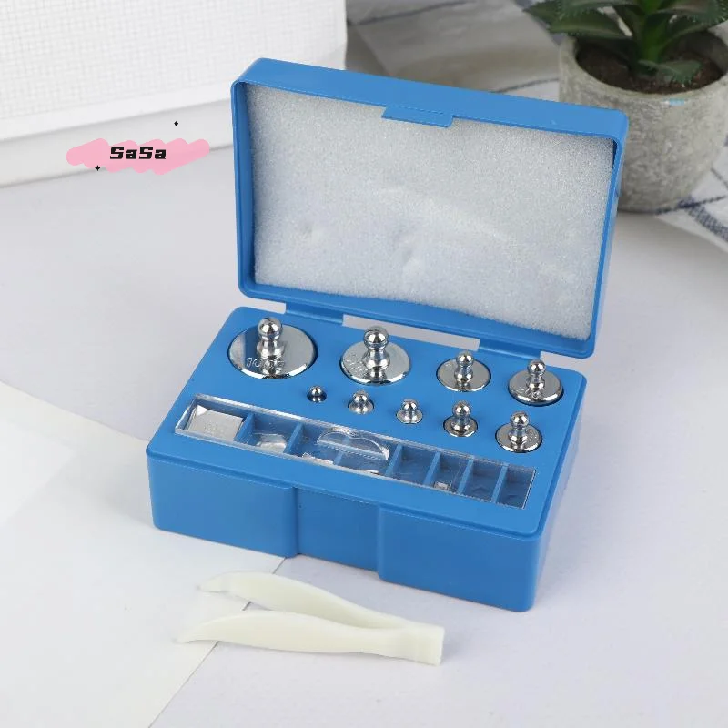 S-17Pcs 10mg-100g Precision Digital Scale Calibration Weight Set Weighting Tools 100g 50g 20g 10g 5g 2g 1g 1000mg Tablet Code
