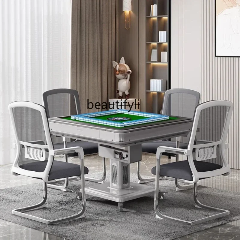 

Folding mahjong machine Automatic dining table Dual-purpose electric heating Bass mahjong table machine