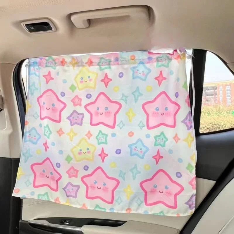 

New 55x68cm Car Side Window Curtains Sunshade Hanging Cloth Car Privacy Protection Curtains Blackout Sunscreen
