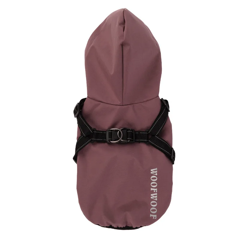 Dog Cat Clothing Waterproof Coat Traction&Reflective Design Raincoat Jacket for Small Medium Large Dog