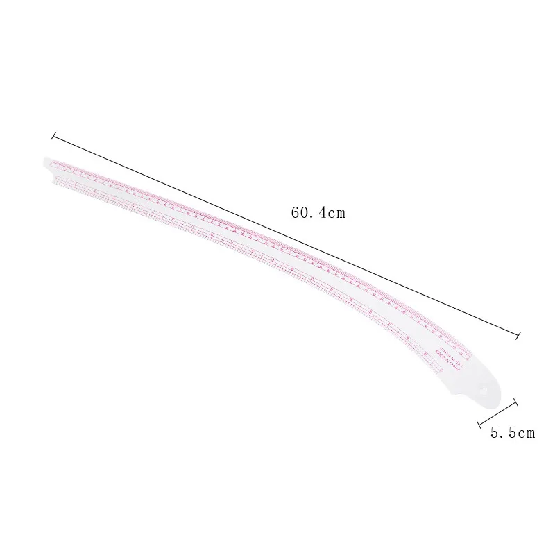 Sewing Patchwork Ruler 6301 Multi-functional Tailor Cutting Template Built-in Garment Sleeve Curved Ruler Sewing Accessories