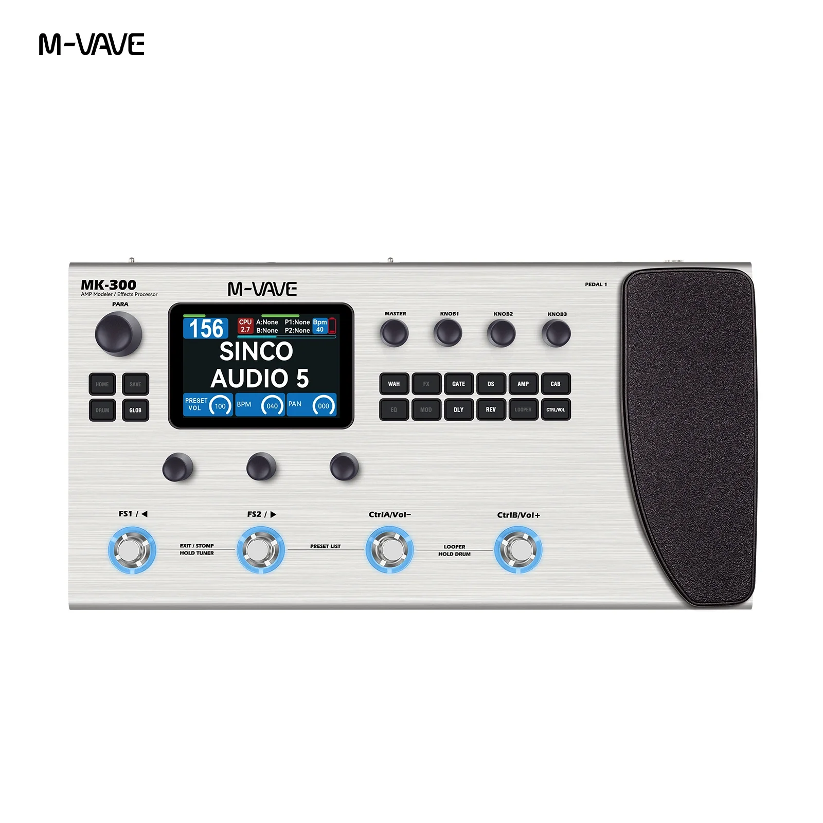 M-VAVE MK-300 多機能ギター/ベースエフェクターペダル | 300s