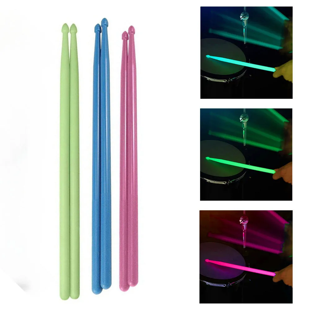 Stage Drumsticks Luminous Drumstick Live Shows Stage Performance Brightest Glow Exquisite Workmanship For Drum Players