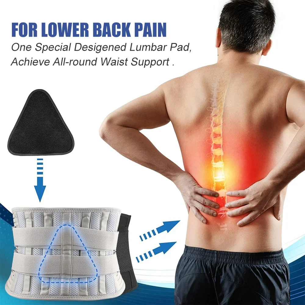 Lumbar Support Belt Adjustable Lumbar Brace Scoliosis Fitness Weight Lifting Squatting Hard Pulling Belt Abdominal Muscle