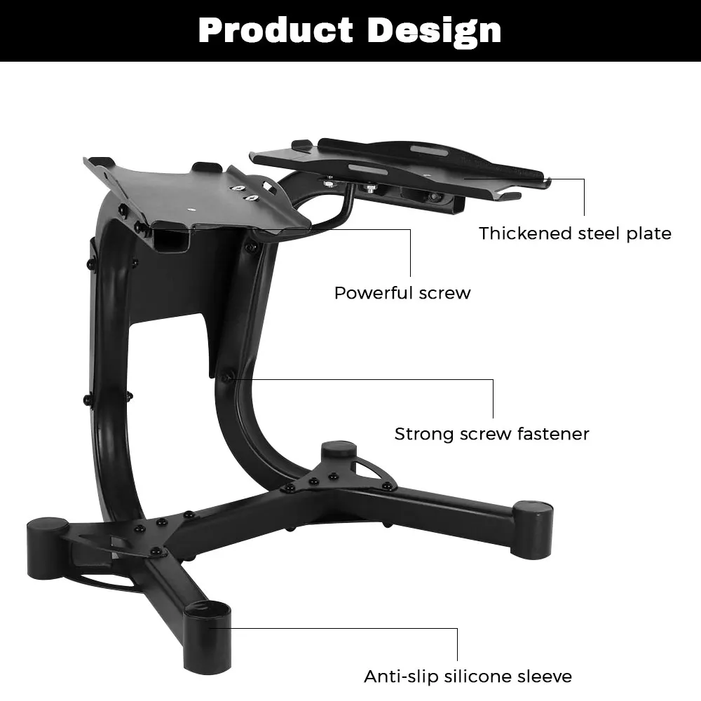 Portable Security Bold Steel Pipe Strong Support Adjustable Dumbbell Stand