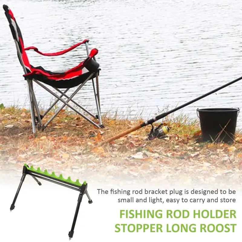 

Rod Holder For Boat Adjustable Boat Fishing Pole Holder Firm Grip Multi Hole 4 Leg Fishing Pole Rack Canoe Rod Holder For Bank