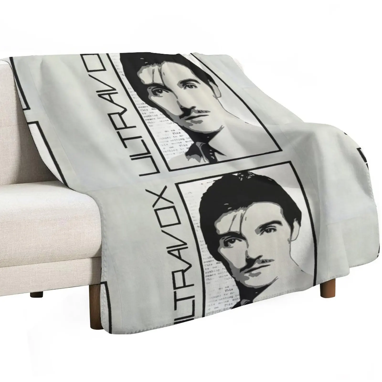 Ultravox (Midge Ure) - Vienna Throw Blanket Plaid wednesday Flannel Fabric Hairys Flannel Summer Beddings Blankets