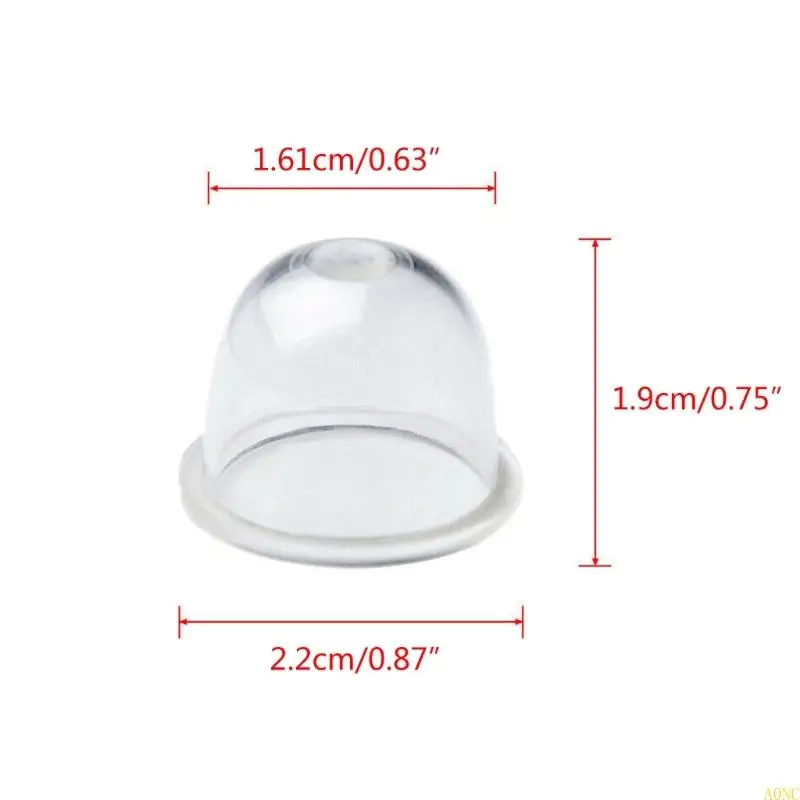 A0NC 10/100pcs Bulbo iniciador para o cortador pincel para as motosserras acessório cortador grama transparente