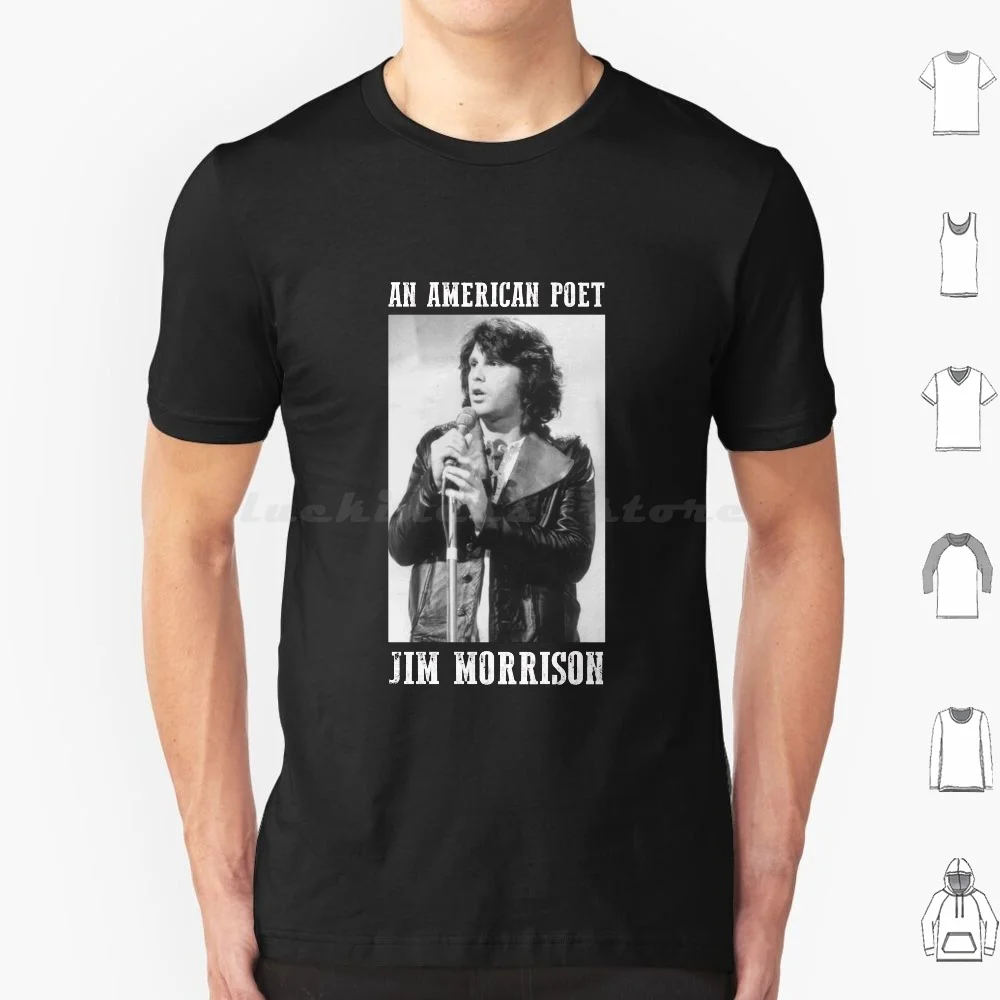 Classic Jim Arts Morrison-An American Poet T Shirt 6xl Cotton Cool Tee Jim Morrison Vintage Band Setup Official Jim Doors Band