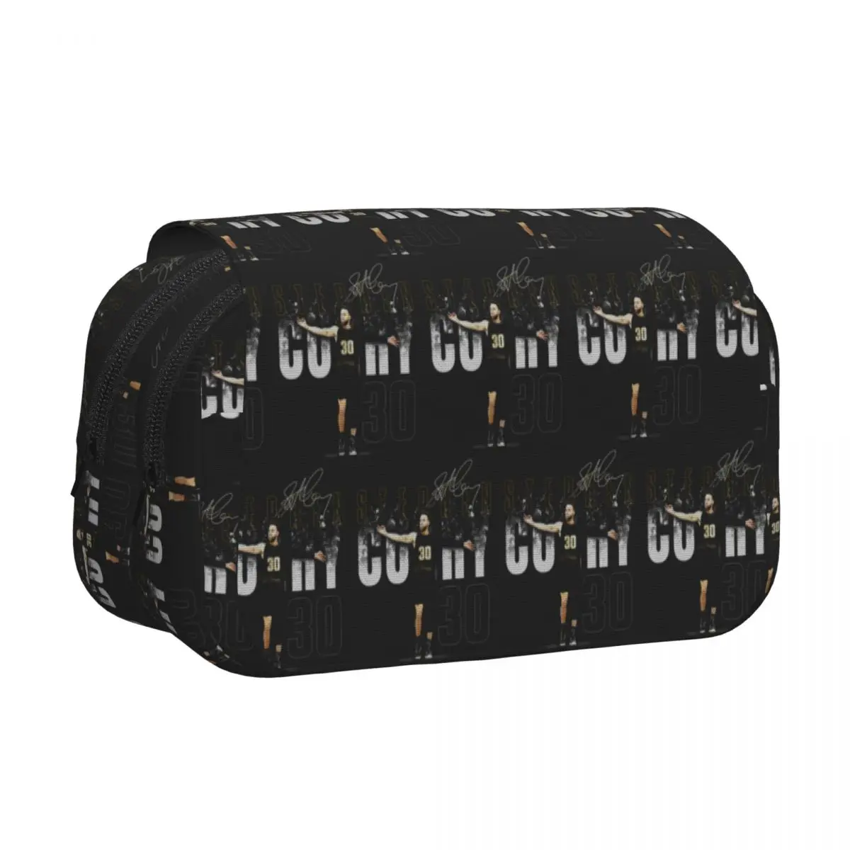 Steph Curry Golden State Dissolve Pencil Case Pencil Pouch Hard Shell Leather Large Storage Pen Box Pencil Bag for Boy Girl