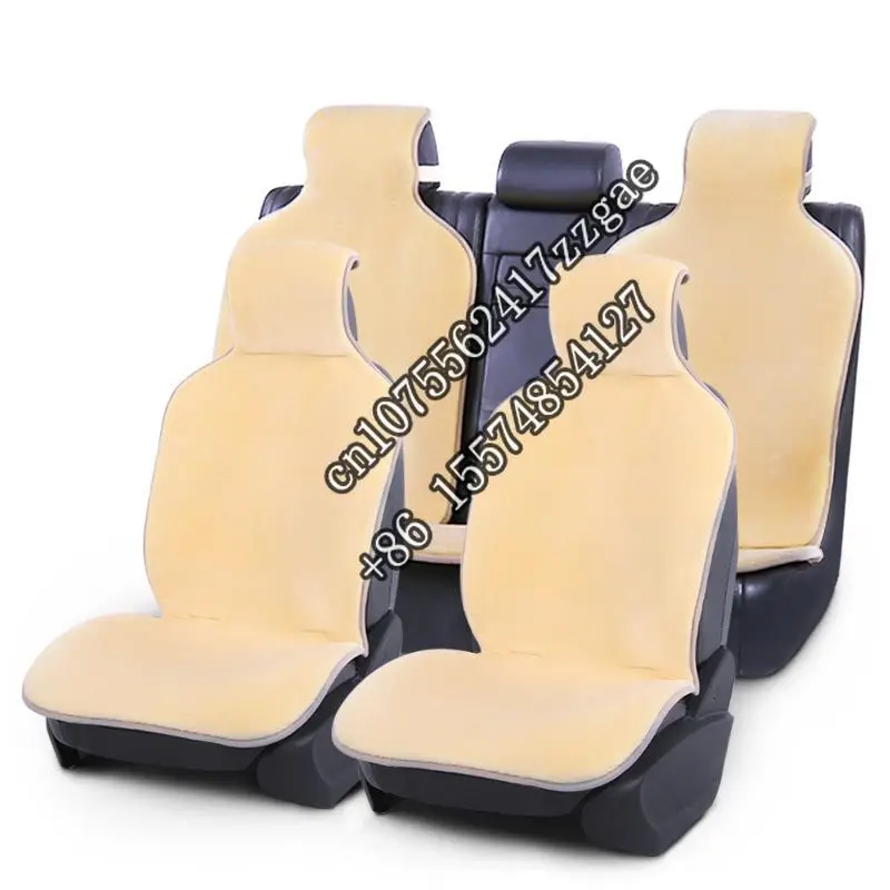 2-3CM short sheep natural genuine Australian fur 5pcs universal car seat covers