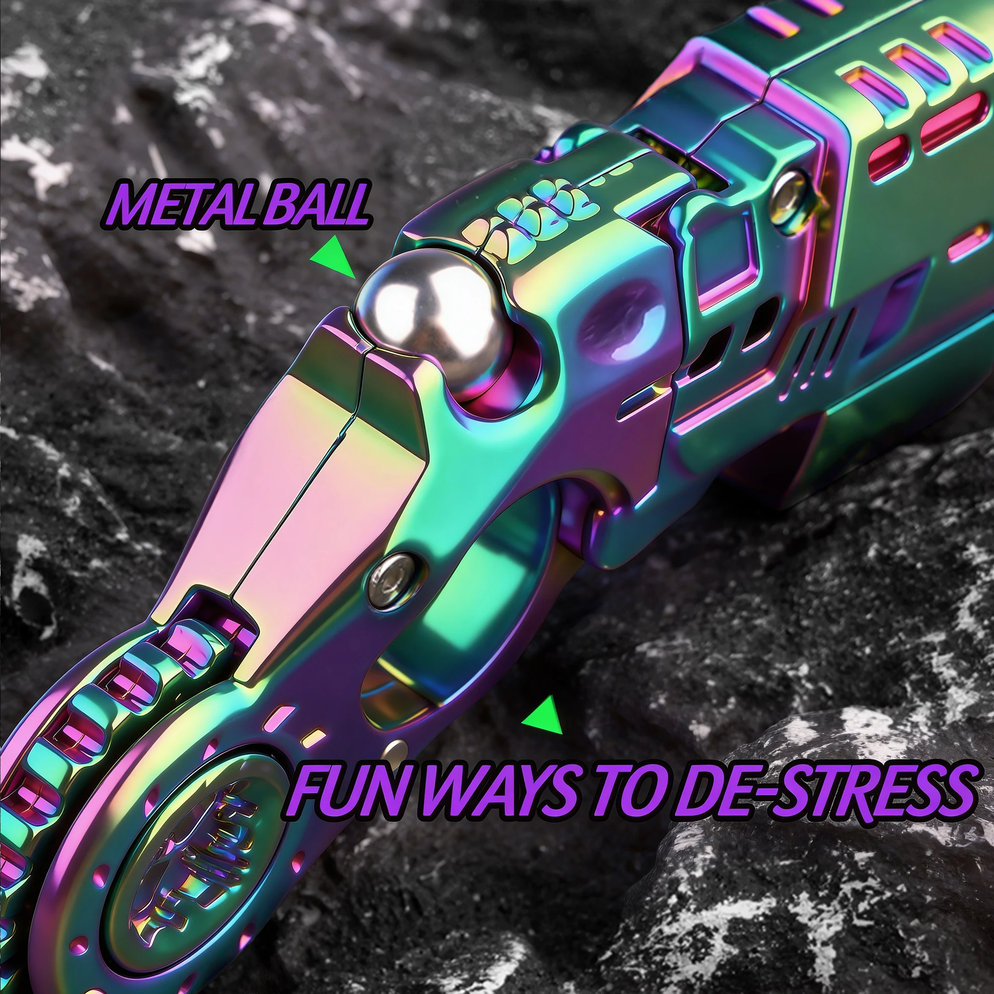 Metalowy pistolet zabawka redukujący ciśnienie. Nowatorska zabawka, która toczy się popularą siecią sławą, to mała zabawka w kształcie pistoletu, który można strzelać z niego. Metalowy EDC